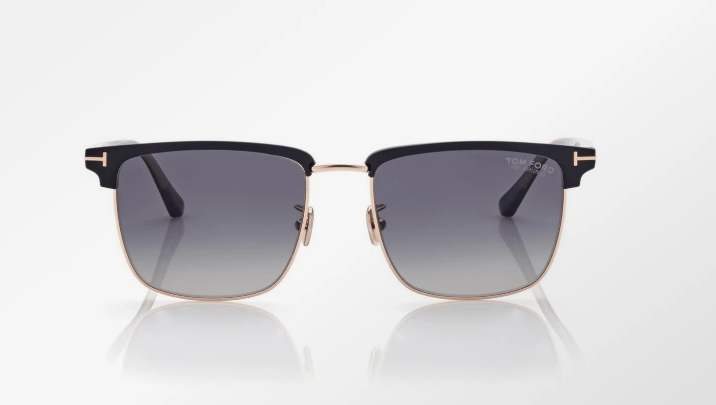 Frontalansicht Tom Ford POLARIZED HUDSON SUNGLASSES Herren Sonnenbrille