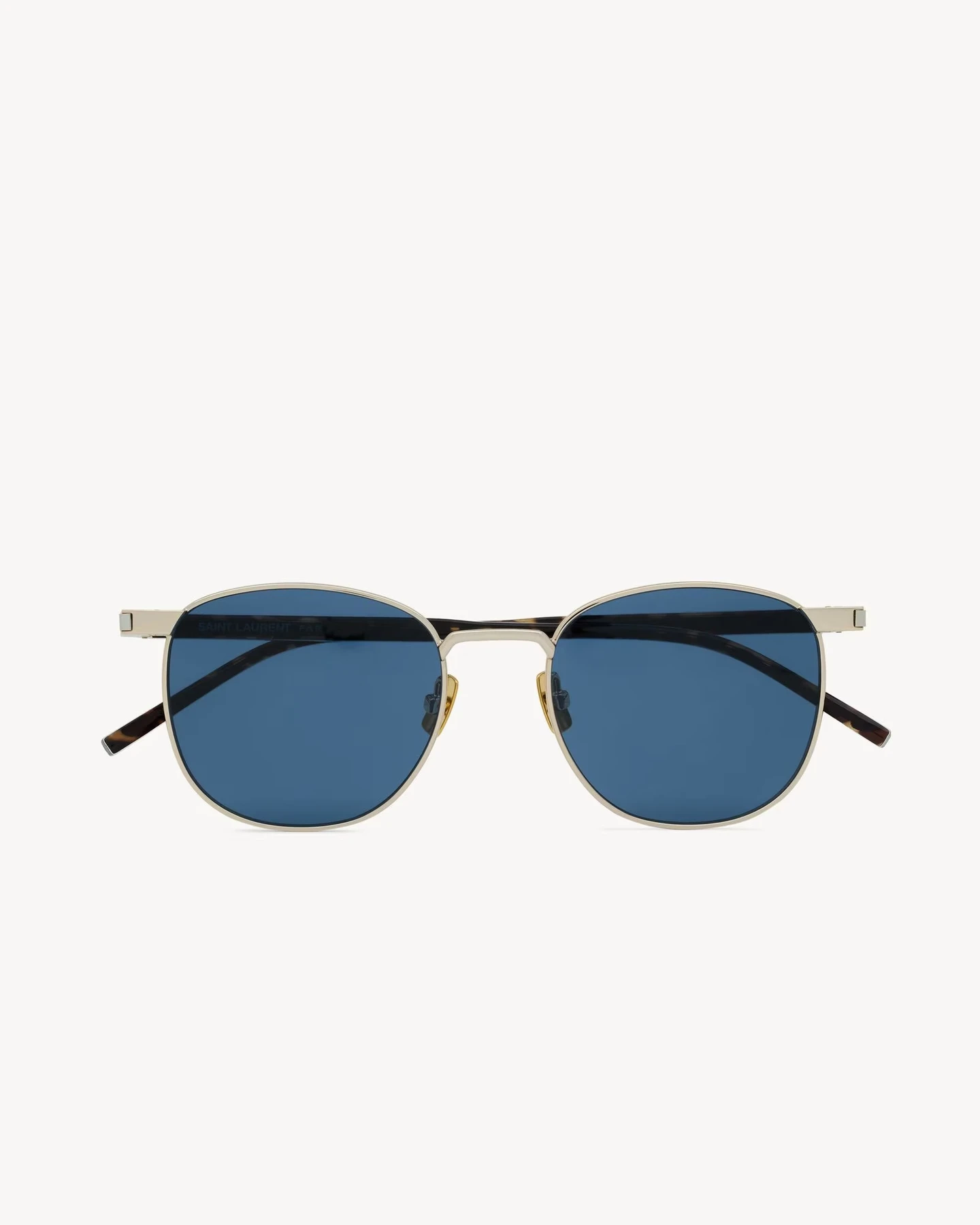 Frontalansicht Metall- und Acetatgestell mit Blauen Gläsern Saint Laurent Sonnenbrillen Herren Damen SL 747 Brillen YSL