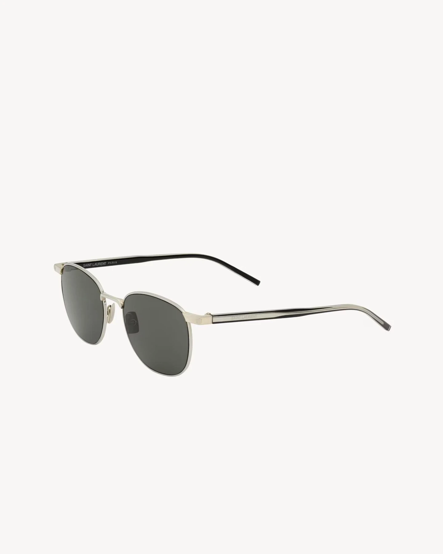 Gesamtansicht Metall- und Acetatgestell mit schwarzen Gläsern Saint Laurent Sonnenbrillen Herren Damen SL 747 Brillen YSL